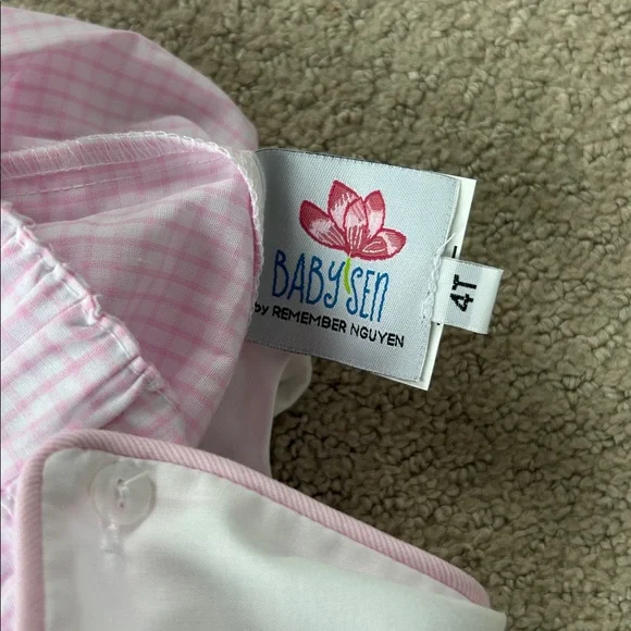 NWT Baby Sen pink heart envelope puppy dress - Picture 3 of 4